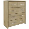 Gracelyn 4pc Queen Bed Suite Bedside Tallboy Bedroom Furniture Package – Smoke