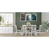 Beechworth 7pc Dining Set 200cm Table 6 Chair Pine Wood Hampton Furniture – Grey