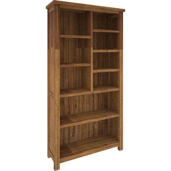 Birdsville Bookshelf Bookcase Display Unit Solid Mt Ash Timber Wood – Brown