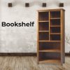 Birdsville Bookshelf Bookcase Display Unit Solid Mt Ash Timber Wood – Brown