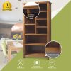 Birdsville Bookshelf Bookcase Display Unit Solid Mt Ash Timber Wood – Brown