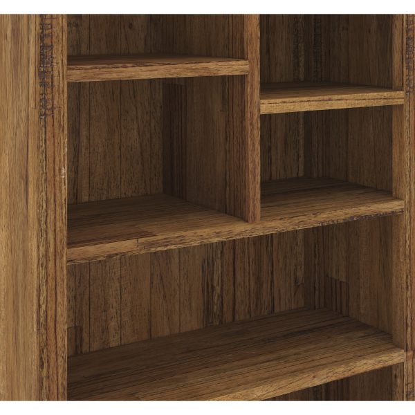 Birdsville Bookshelf Bookcase Display Unit Solid Mt Ash Timber Wood – Brown