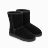 Ugg Boots Genuine Australian Sheepskin Unisex Short Classic Suede (Black) – 35