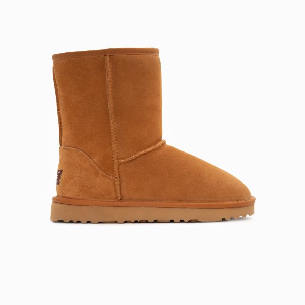 Ugg Boots Genuine Australian Sheepskin Unisex Short Classic Suede (Chestnut) – 35