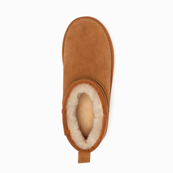 Ugg Boots Genuine Australian Sheepskin Unisex Mini Classic Suede (Chestnut) – Euro 35