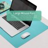 Dual Side Office Desk Pad Waterproof PU Leather Computer Mouse Pad – 120×60 cm, Green