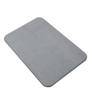 60cm*40cm Diatomaceous Earth Bath Mat, Nonslip Absorbent - Fast Drying Bathroom Floor Shower Mats Anti-Slip Mat