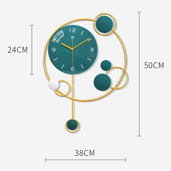 Light Luxury Decorative Wall Clock Silent Quartz Non-Ticking Simple Wall Clock