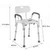 Adjustable Medical Shower Chair Portable Stool Mobility bathtub chair