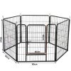 6 Panel Pet Dog Cat Bunny Puppy Play pen Playpen 80x80cm Exercise Cage Dog Panel Fence