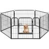 6 Panel Pet Dog Cat Bunny Puppy Play pen Playpen 80x80cm Exercise Cage Dog Panel Fence