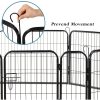 6 Panel Pet Dog Cat Bunny Puppy Play pen Playpen 80x80cm Exercise Cage Dog Panel Fence