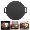 40cm Seasoned Cast Iron Induction Crepes Pan Baking Pancake Tool Pizza Bakeware