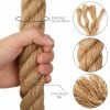 Sisal 40mm Rope Natural Twine Cord Thick Jute Hemp Manila Crafting Home Decor – 1 M