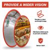 30cm Traffic Blind Spots Curved Convex Mirror Wide Angle for Driveway Warehouse Garage Security