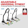 Motorcycle Universal Paddock Front & Rear Stand Lift Fork Stand Rear Wheel Swingarm Spool