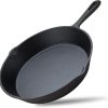 8inch 21cm Cast Iron Skillet Cookware Chef Quality Pre-Seasoned Pan Pans