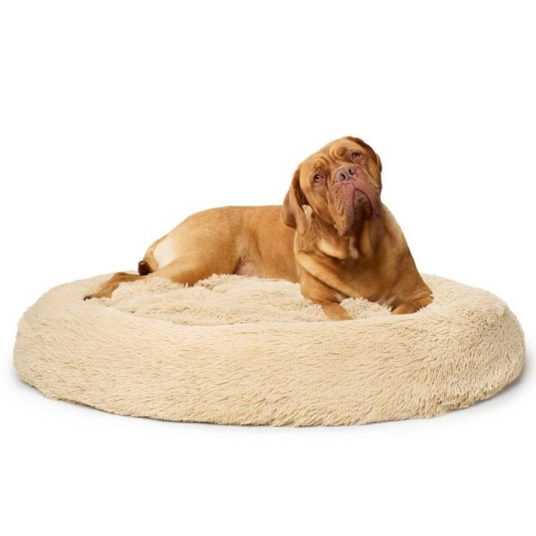 Fur King “Nap Time” Calming Dog Bed – XXL, Brindle