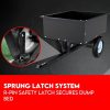 Steel Dump Cart Garden Tipping Trailer