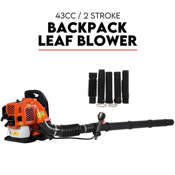 Petrol Leaf Blower 2 Stroke 42.7cc Backpack Commercial 540km/H