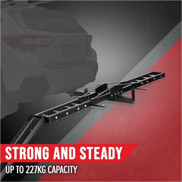 Motorcycle Motorbike Carrier Rack 2″ Towbar Arm Rack Dirt Bike Ramp Steel