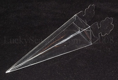 10 Pack of Clear Pyramid Triangle Shaped Small Clear Gift Box – Bomboniere Jewelry Gift Party Favor Model Candy Chocolate Soap Box