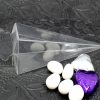 10 Pack of Clear Pyramid Triangle Shaped Small Clear Gift Box – Bomboniere Jewelry Gift Party Favor Model Candy Chocolate Soap Box