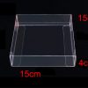 10 Pack of 15*15*4cm Clear PVC Plastic Folding Packaging Small rectangle/square Boxes for Wedding Jewelry Gift Party Favor Model Candy Chocolate Soap