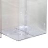 10 Pack of Large Plastic 22×14.5cm Rectangle Cube Box – Exhibition Gift Product Showcase Clear Plastic Shop Display Storage Packaging Box