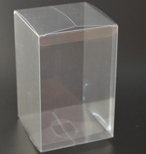 10 Pack of 8x8x10cm Clear PVC Plastic Folding Packaging Small rectangle/square Boxes for Wedding Jewelry Gift Party Favor Model Candy Chocolate Soap B