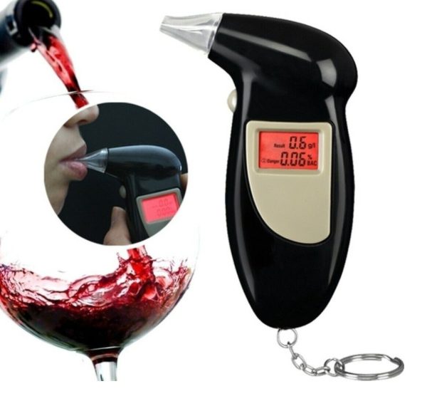 Digital Alcohol Tester LCD Police Breathalyser Grade Accuracy Portable Keychain – FREE POST