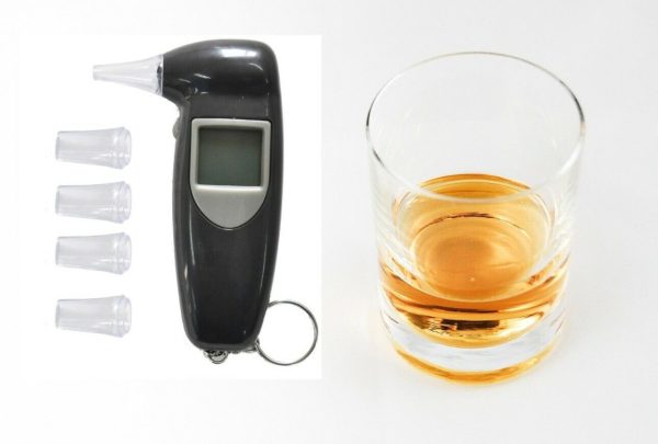 Digital Alcohol Tester LCD Police Breathalyser Grade Accuracy Portable Keychain – FREE POST