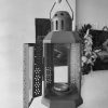 Dark Grey Metal Miners Lantern Summer Wedding Home Party Room Balconey Deck Decoration 21cm Tealight Candle