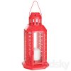 Red Metal Miners Lantern Summer Xmas Wedding Home Party Room Balconey Deck Decoration 21cm Tealight Candle