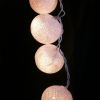 1 Set of 20 LED White 5cm Cotton Ball Battery Powered String Lights Christmas Gift Home Wedding Party Bedroom Decoration Outdoor Indoor Table Centrepi