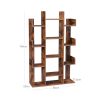 VASAGLE Bookshelf Tree-Shaped Bookcase with 13 Storage Shelves