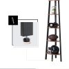 VASAGLE Corner Shelf 5-Tier Industrial Ladder Bookcase