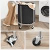 SONGMICS Laundry Basket with Wheels Black