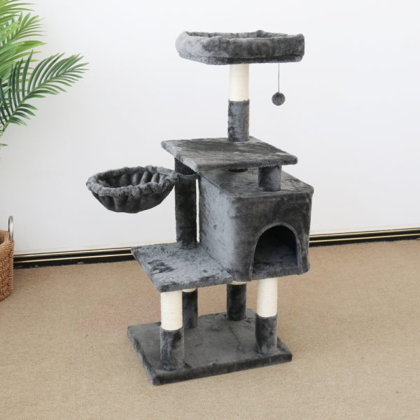 CATIO Chipboard Flannel Cat Scratching Tree – Abode 112cm