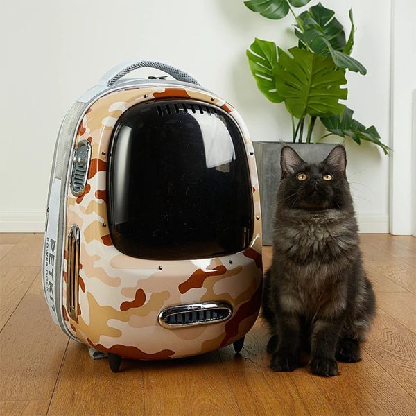 PETKIT Breezy 2 – Smart Cat Backpack – Desert Camon