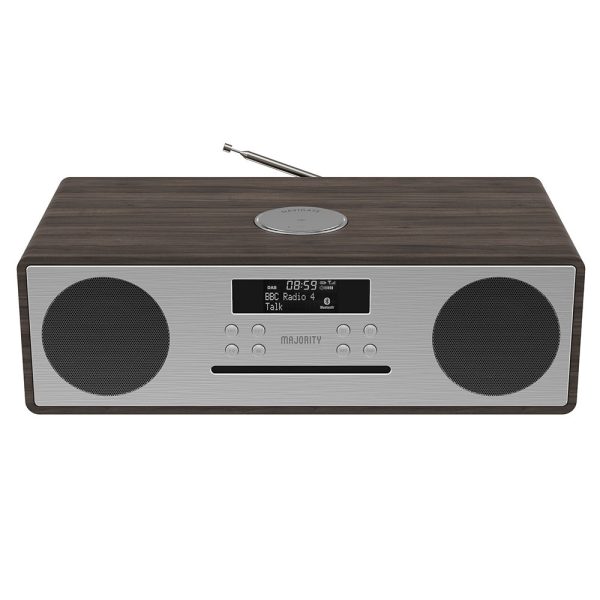 Majority Oakington Bluetooth, DAB Radio & CD Player – Walnut