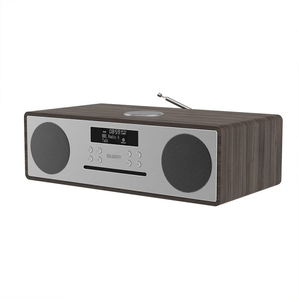 Majority Oakington Bluetooth, DAB Radio & CD Player – Walnut