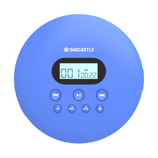 Majority Oakcastle CD100 Bluetooth Portable CD Player – Blue