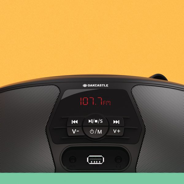 Majority Oakcastle BX200 Portable Bluetooth CD Player – Black