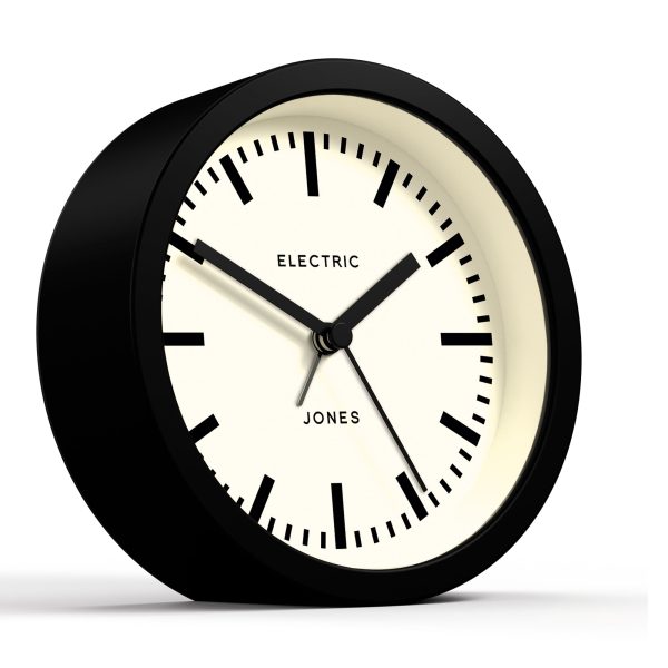 Newgate Jones Eclipse Alarm Clock – Black