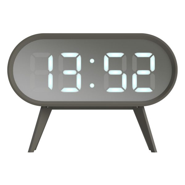 Newgate Space Hotel Cyborg Led Alarm Clock – Grey