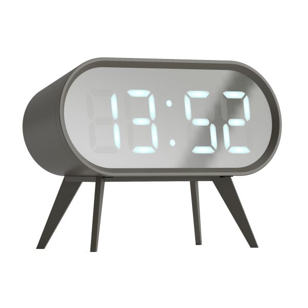 Newgate Space Hotel Cyborg Led Alarm Clock – Grey