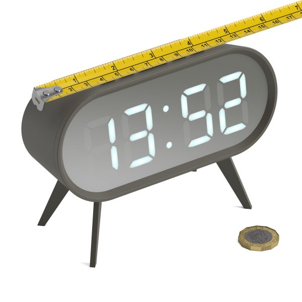 Newgate Space Hotel Cyborg Led Alarm Clock – Grey