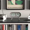 Newgate Space Hotel Cyborg Led Alarm Clock – Grey