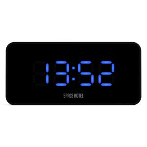 Newgate Space Hotel Hypertron Alarm Clock Black Case - Black Lens